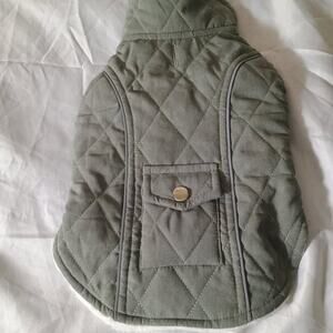 Quilted Dog Jacket with Pocket